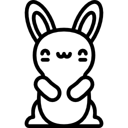 Chocolate bunny icon