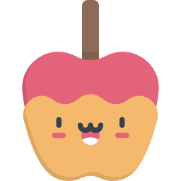 maçã caramelizada Ícone