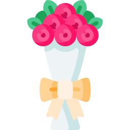 Flower bouquet icon