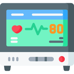 Heart monitoring icon