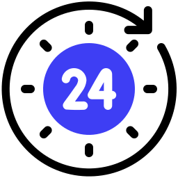 24 시간 표시 icon