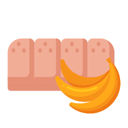 bananen brood icoon
