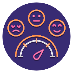 Satisfaction scale icon