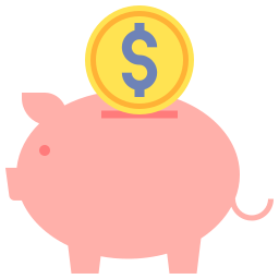 Piggy bank icon