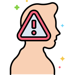 Warning sign icon