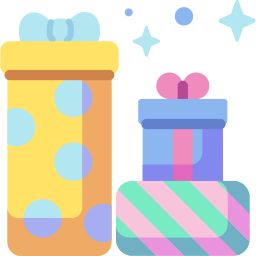 cajas de regalo icono