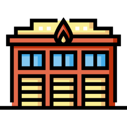 Fire station icon