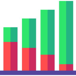 gráfico de barras Ícone