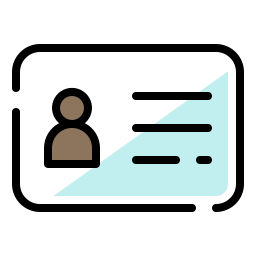 Identity card icon