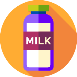 Milk bottle icon