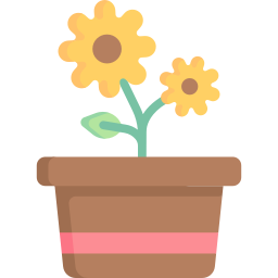 Flower pot icon