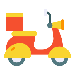 Delivery bike icon