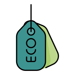 Étiquette écologique Icône