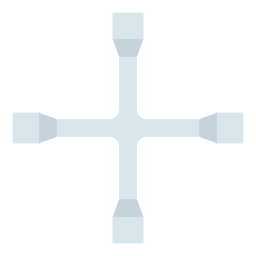 Cross wrench icon