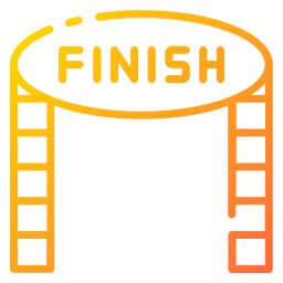 Finish line icon