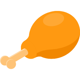 coxa de frango Ícone