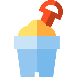 Sand bucket icon