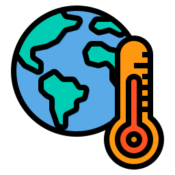 calentamiento global icono