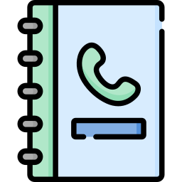 directorio telefónico icono