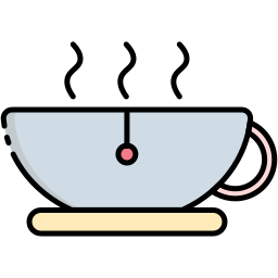 té caliente icono