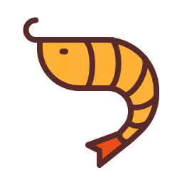 camarón icono