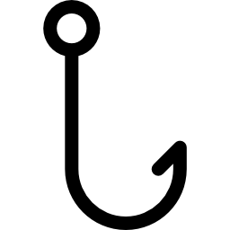 Рыболовный крючок иконка