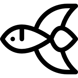 pesce combattente siamese icona