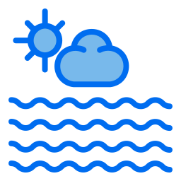 Sea water icon