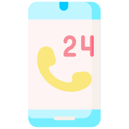 24 hours support icon