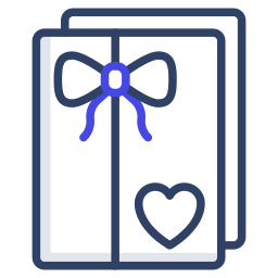 Wedding card icon