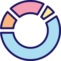 gráfico de torta icono