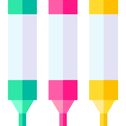 Felt pens icon