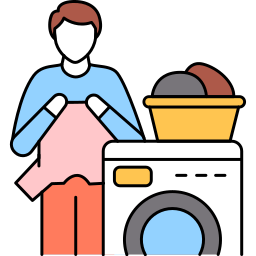 het wassen van kleding icoon
