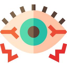 Red eyes icon