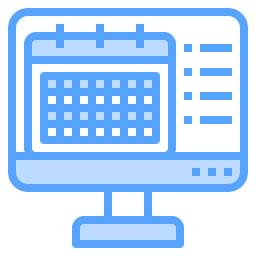 uhrzeit und datum icon