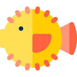 pesce palla icona