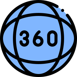 360 degrees icon