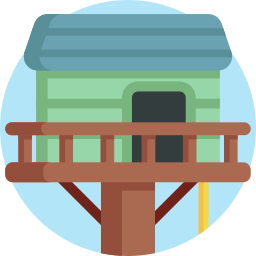 Tree house icon