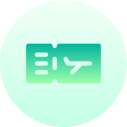 Plane ticket icon