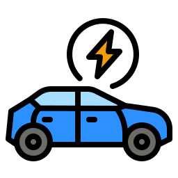 Electric car icon