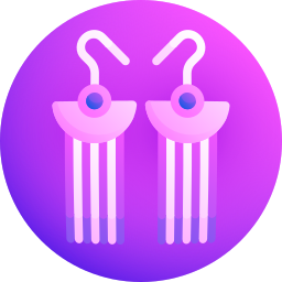 Fringe earrings icon