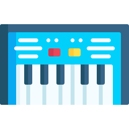 teclado de piano icono