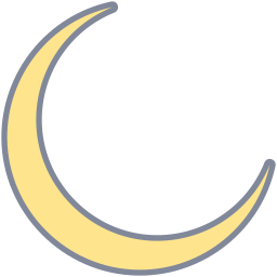 croissant de lune Icône