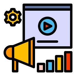 Video advertising icon