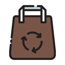 torba z recyklingu ikona