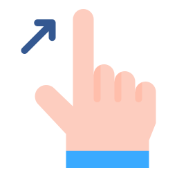 위로 스 와이프 icon