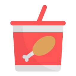Chicken bucket icon