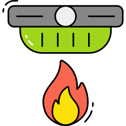 sensore antincendio icona