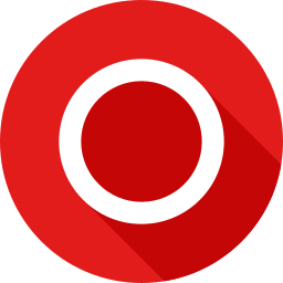 botón circular icono