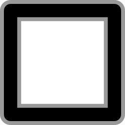 vierkante knop icoon